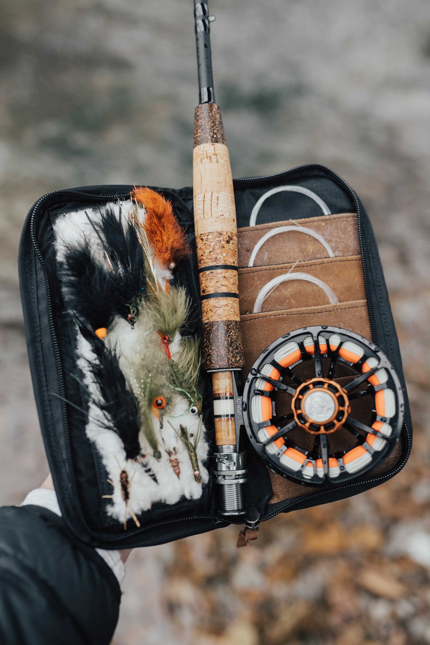Blog: Six Essential Knots for Fly Anglers. Image is fly box with assorted flys